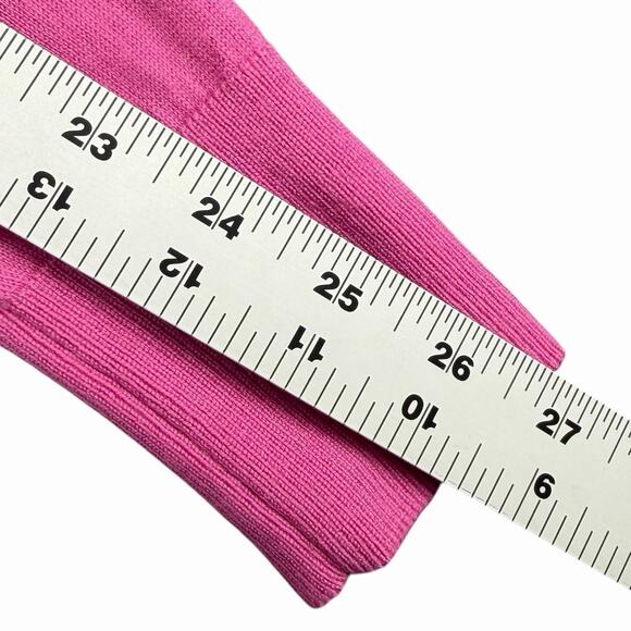 Uniqlo 100% Wool Crewneck Sweater Layer Womens XS Pink Long Sleeve Knit - Picture 5 of 8